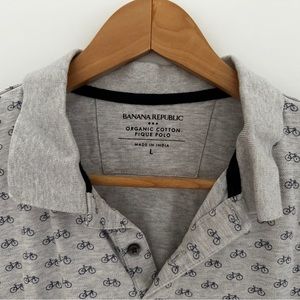 Banana Republic Pique Patterned Polo